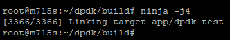 Compiling DPDK - ninja output