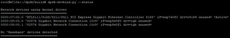 DPDK is working