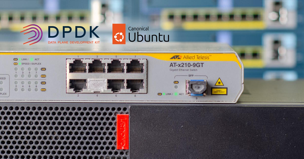 An AMD server and an Allied Telesis switch