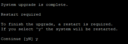 Ubuntu upgrade is complete