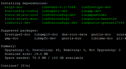 Installing apt dependencies needed to compile Python