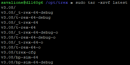 Unpacking the archive with Cisco TRex